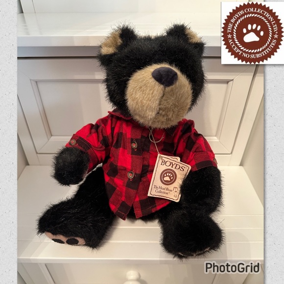 Boyds Bears Other - NWT, RARE Boyds Bears, Best Dressed Series, Black Bear Pa